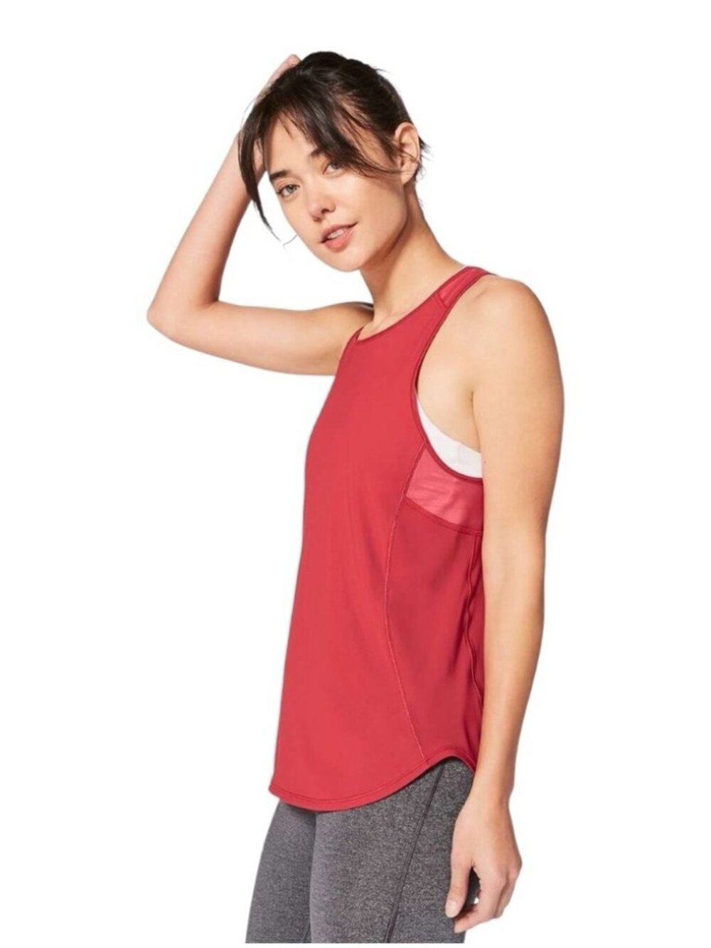 Lululemon Sculpt Tank II Mesh Back Running Tank Top Persian Red Size 4 US